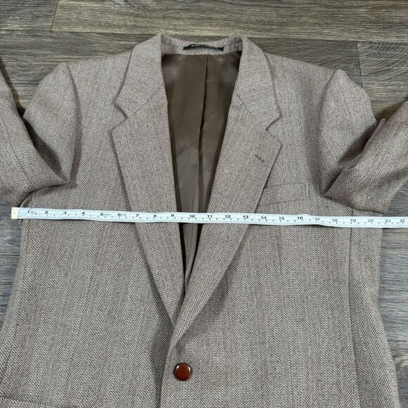 Vintage Yves Saint Laurent Wool Tweed Blazer Jacket Sport Coat YSL France 40 L - Picture 3 of 11
